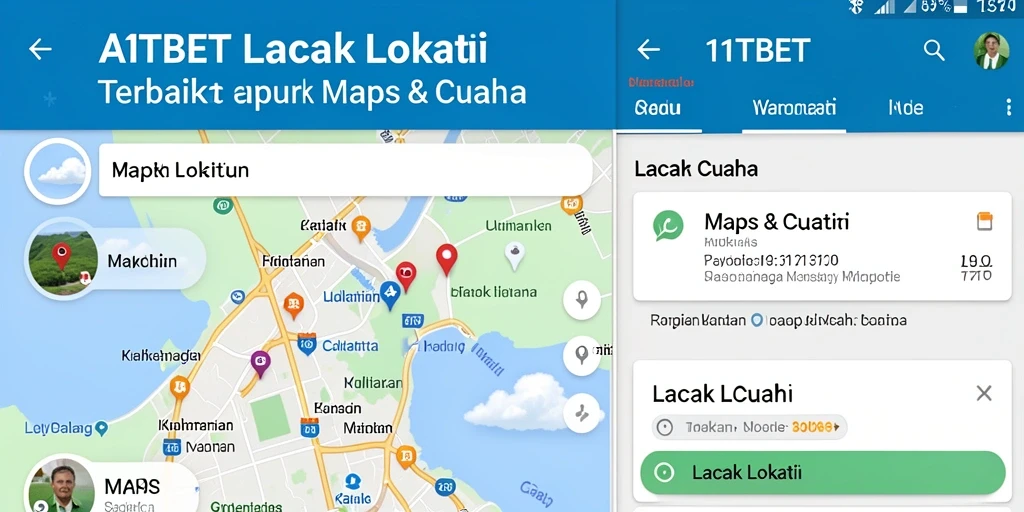 Tampilan antarmuka aplikasi Lacak Lokasi 11TBET yang informatif.