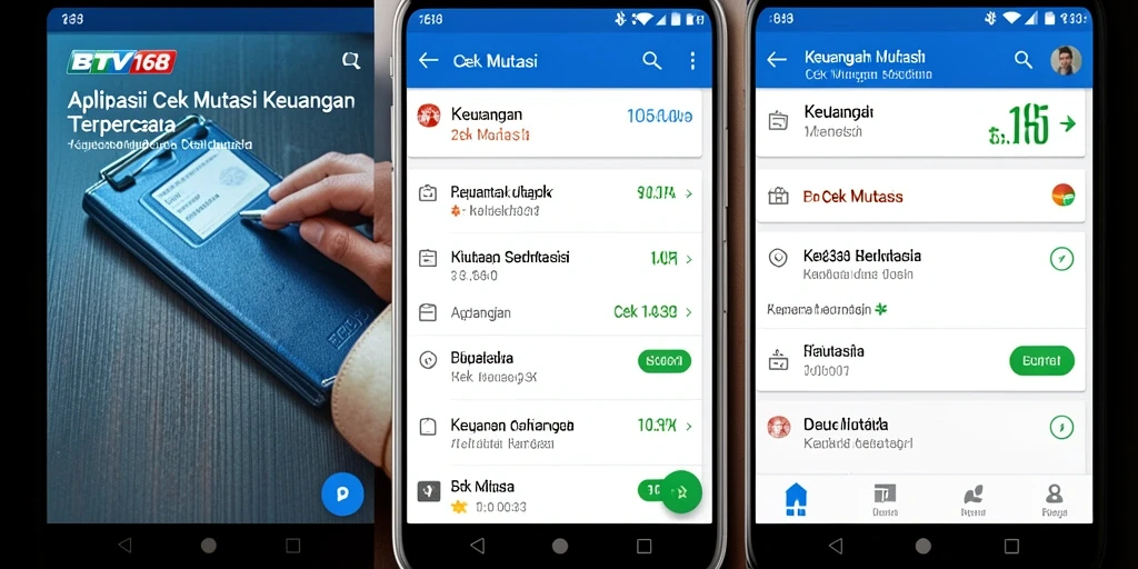 Antarmuka BTV168 menampilkan laporan mutasi keuangan yang jelas dan terperinci.