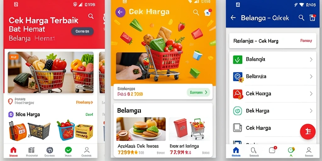 Tampilan antarmuka ID098 yang sederhana dan fungsional untuk Cek Harga.