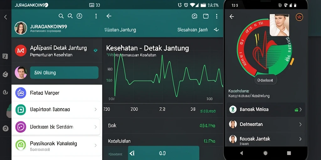 Screenshot antarmuka JURAGANKOIN99 menampilkan fitur Detak Jantung yang intuitif.