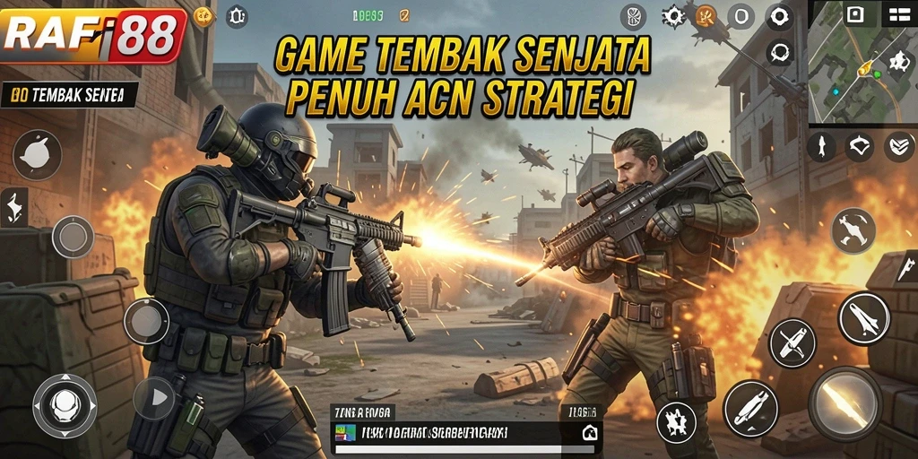 Screenshoot antarmuka RAFI88 yang menampilkan aksi tembak-menembak yang mendebarkan.