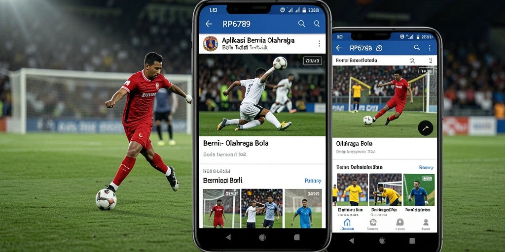 Tampilan antarmuka aplikasi RP6789 dengan informasi olahraga bola terkini.