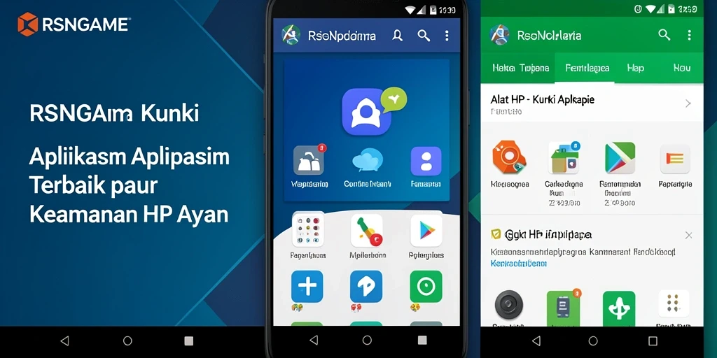 Antarmuka RSNGAME yang modern dan fungsional untuk mengunci aplikasi.