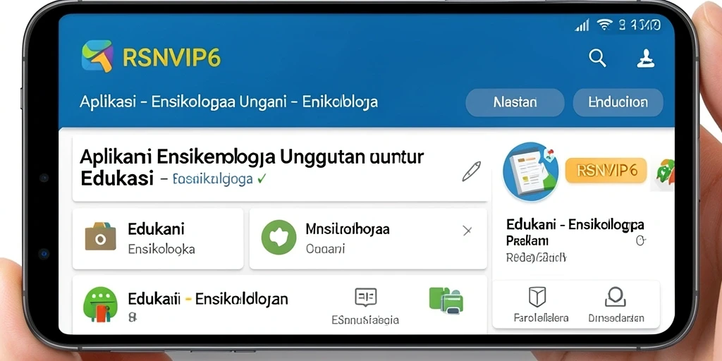 Tampilan antarmuka aplikasi RSNVIP6 yang ramah pengguna.