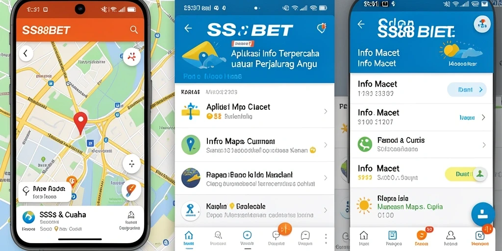 Antarmuka aplikasi SS88BET menunjukkan informasi kemacetan secara jelas dan ringkas.