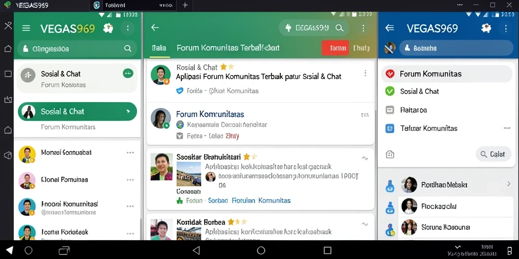 Tampilan antarmuka VEGAS969 yang menarik dan fungsional untuk Forum Komunitas.